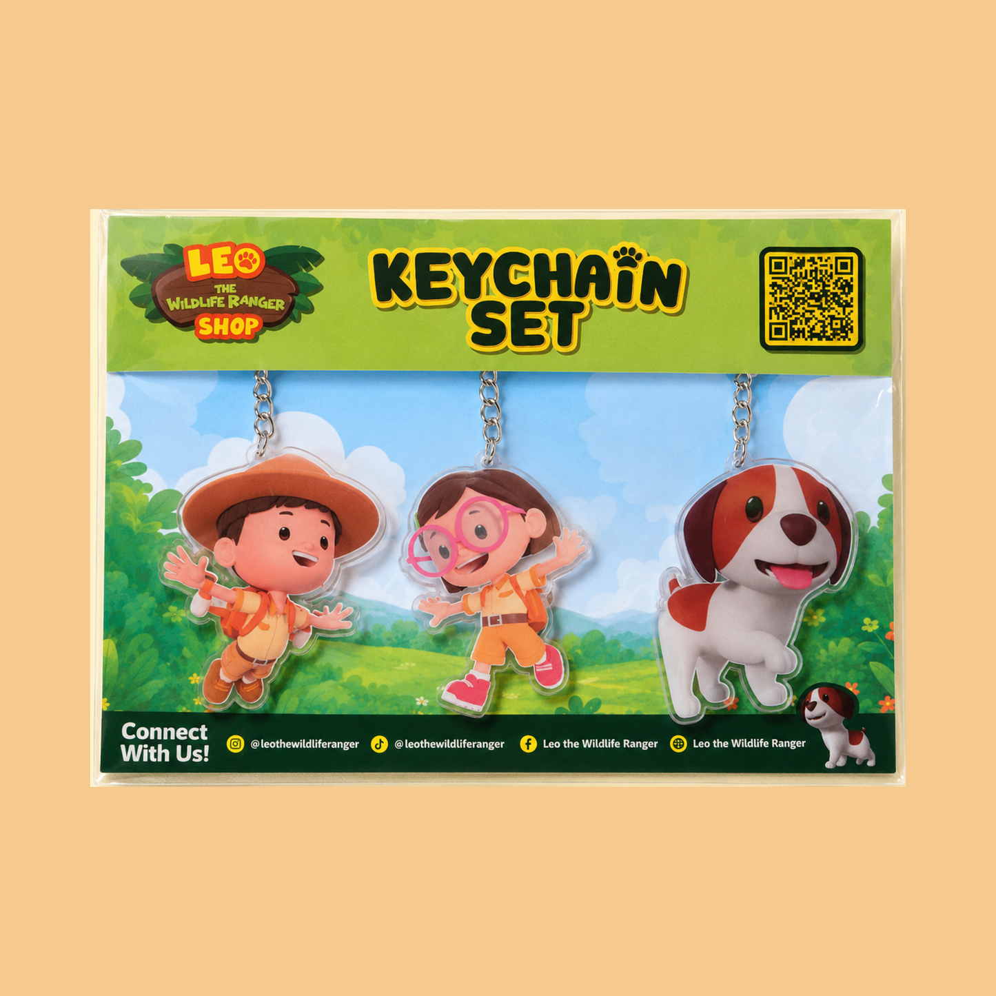 Leo The Wildlife Ranger Keychain (set of 3)